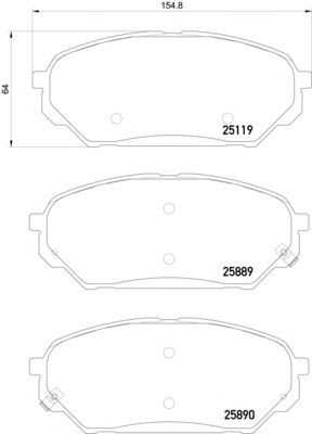 Тормозные колодки TEXTAR 2511901