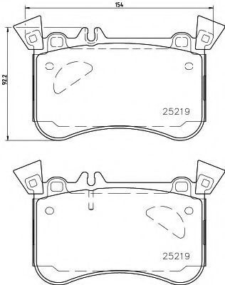 Тормозные колодки TEXTAR 2521905