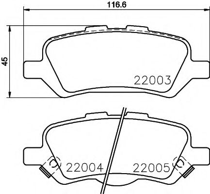 Тормозные колодки TEXTAR 2200301