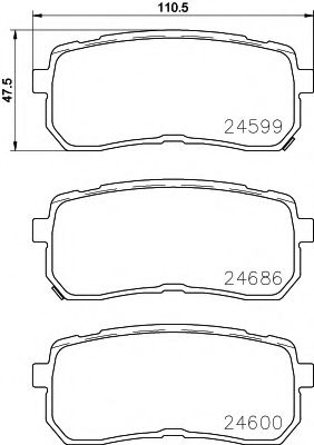 Тормозные колодки TEXTAR 2459904
