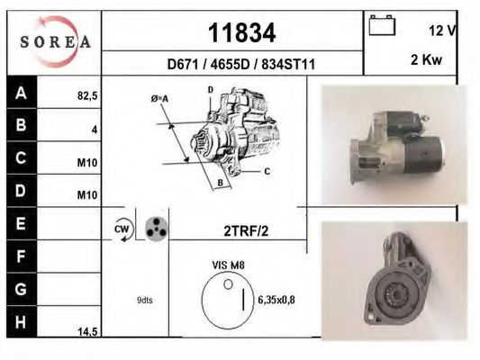 Стартер EAI 11834