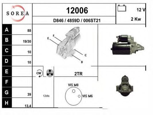 Стартер EAI 12006