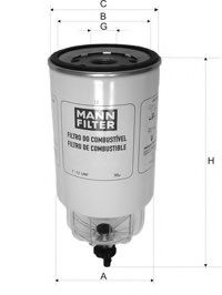 Топливный фильтр MANN WK 1040