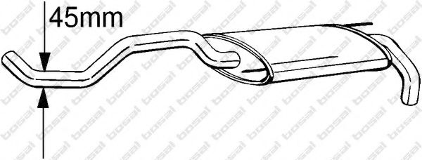 Глушитель BOSAL 233-393
