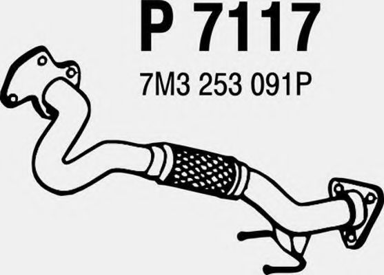 Труба выхлопного газа FENNO P7117