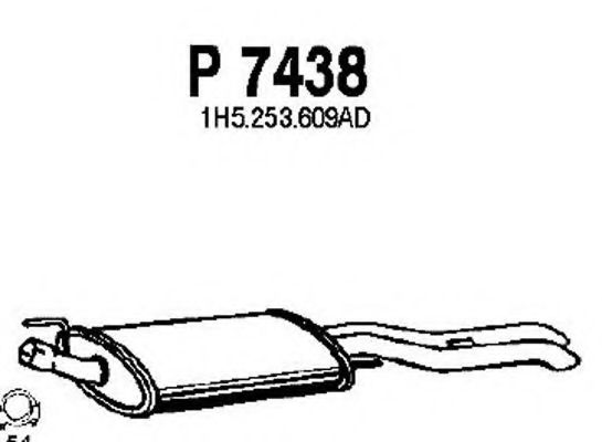 Глушитель FENNO P7438