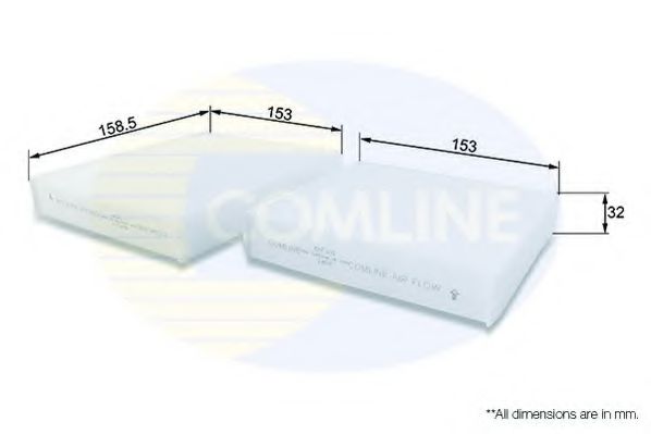 Фильтр салона COMLINE EKF101