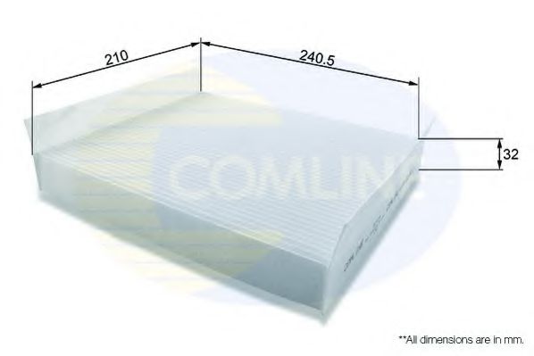 Фильтр салона COMLINE EKF104