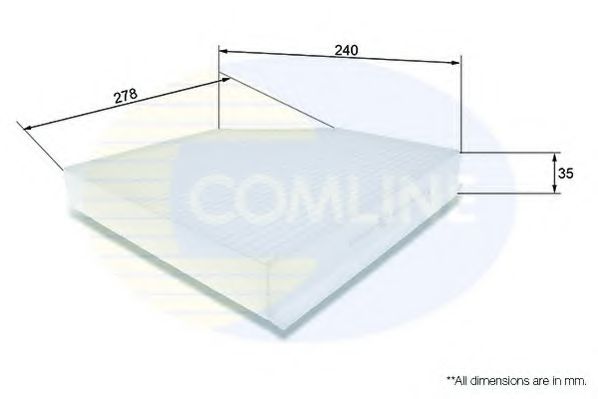 Фильтр салона COMLINE EKF106