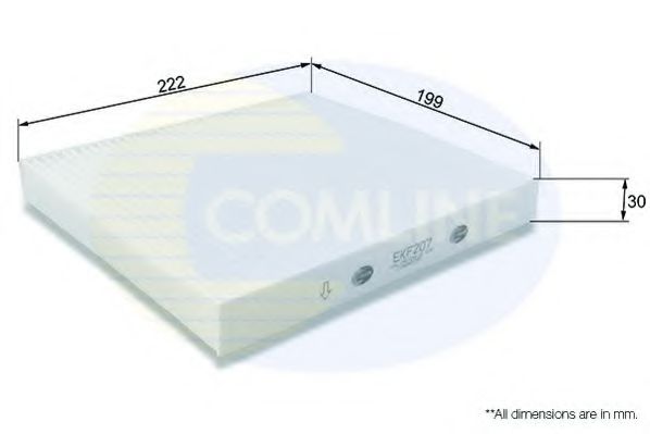 Фільтр салону COMLINE EKF207