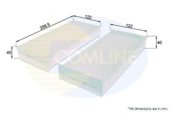 Фільтр салону COMLINE EKF231
