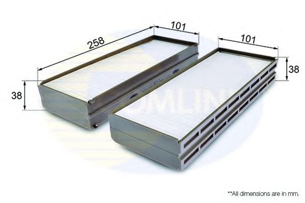 Фільтр салону COMLINE EKF303
