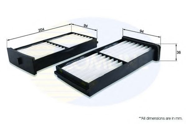 Фільтр салону COMLINE EKF356-2