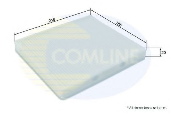 Фильтр салона COMLINE EKF407