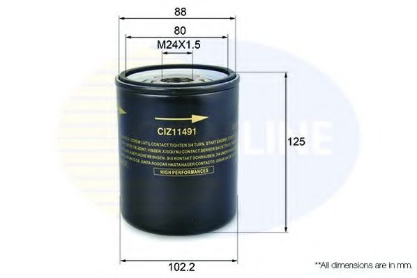 Масляный фильтр COMLINE CIZ11491