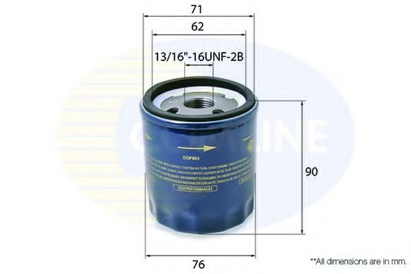 Масляный фильтр COMLINE EOF003