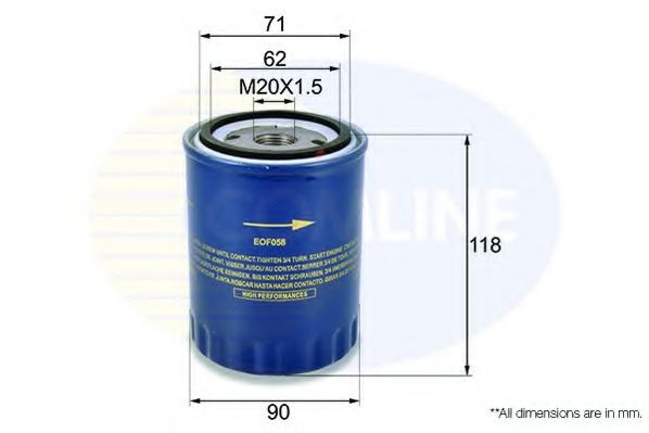 Масляный фильтр COMLINE EOF058