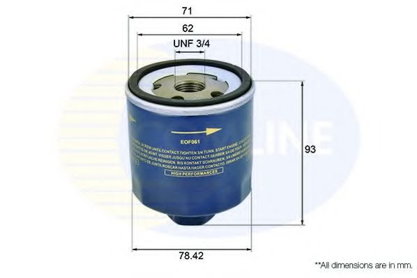 Масляный фильтр COMLINE EOF061