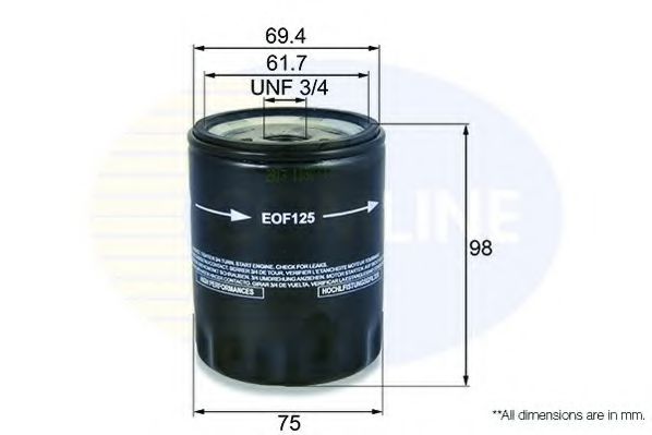 Масляний фільтр COMLINE EOF125