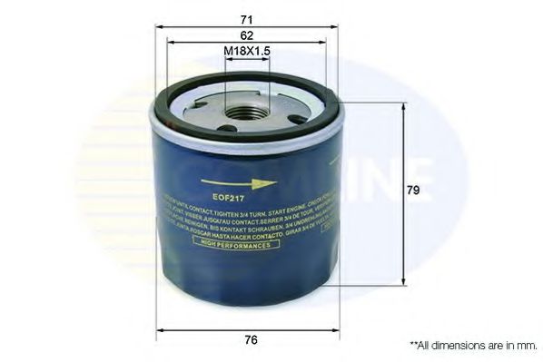 Масляный фильтр COMLINE EOF217