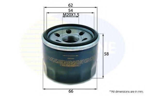 Масляний фільтр COMLINE EOF220