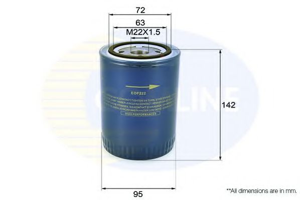 Масляний фільтр COMLINE EOF222