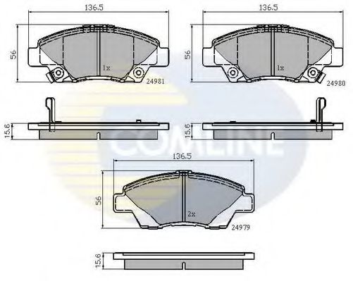 Тормозные колодки COMLINE CBP32036