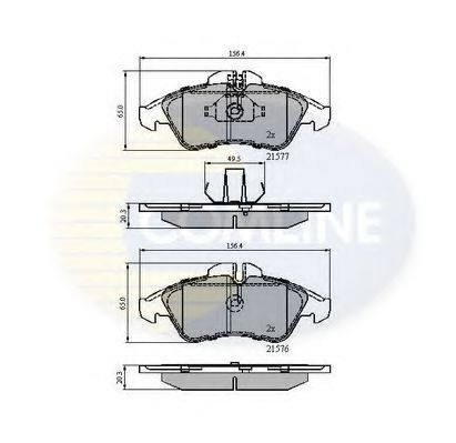 Гальмівні колодки COMLINE CBP0212