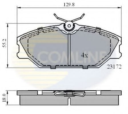 Тормозные колодки COMLINE CBP0526