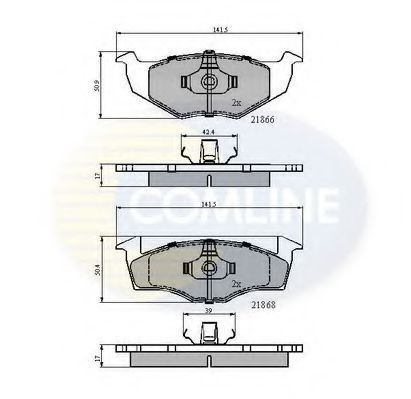 Тормозные колодки COMLINE CBP0707