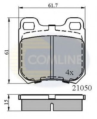 Тормозные колодки COMLINE CBP0741