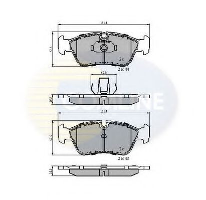 Тормозные колодки COMLINE CBP01023