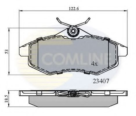 Тормозные колодки COMLINE CBP01145