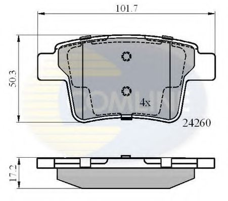 Тормозные колодки COMLINE CBP01557