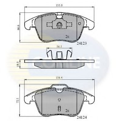 Тормозные колодки COMLINE CBP01591