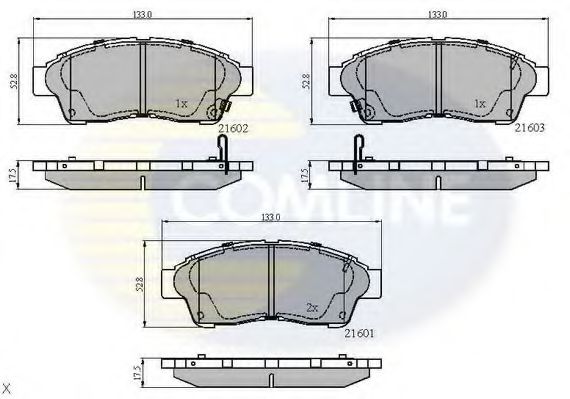 Тормозные колодки COMLINE CBP3260