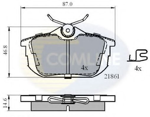 Тормозные колодки COMLINE CBP3945
