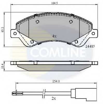 Тормозные колодки COMLINE CBP21511