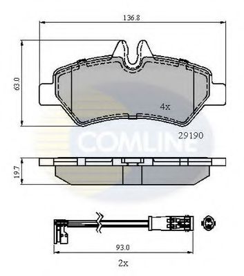 Тормозные колодки COMLINE CBP21556