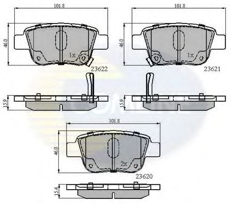 Тормозные колодки COMLINE CBP31141