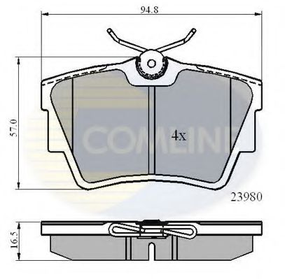 Тормозные колодки COMLINE CBP0874