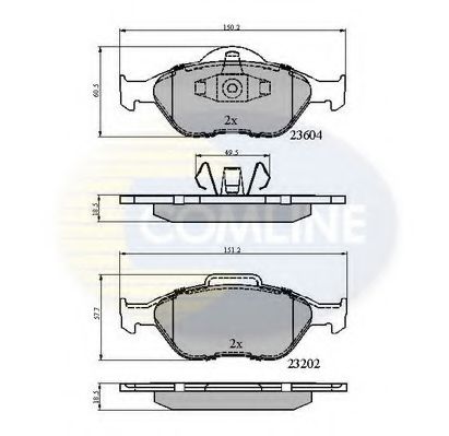 Тормозные колодки COMLINE CBP0891