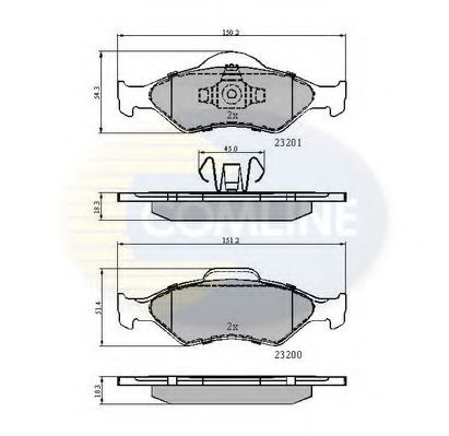 Тормозные колодки COMLINE CBP0899