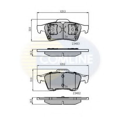 Тормозные колодки COMLINE CBP0946