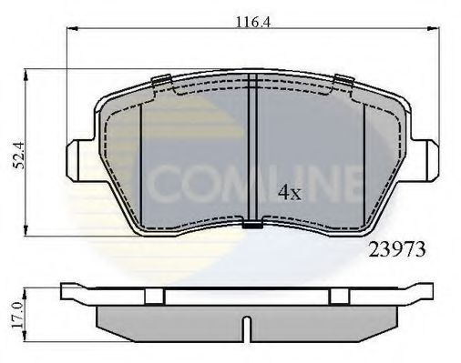 Тормозные колодки COMLINE CBP0984
