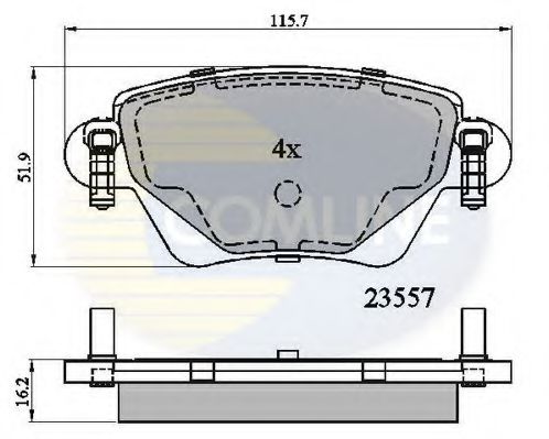 Тормозные колодки COMLINE CBP01114
