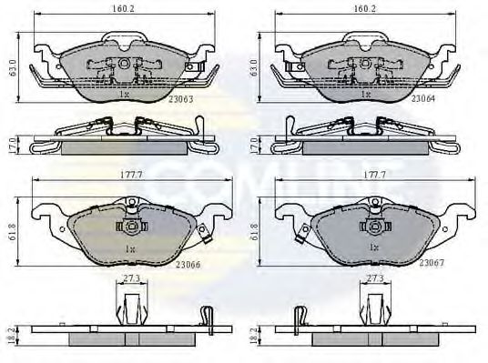 Гальмівні колодки COMLINE CBP3584