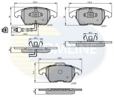 Тормозные колодки COMLINE CBP11224