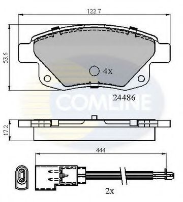 Тормозные колодки COMLINE CBP21554