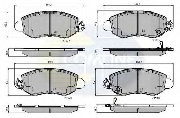 Тормозные колодки COMLINE CBP31108